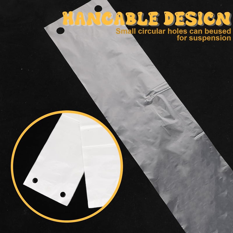 Bruislard 100 Pcs Umbrella Bags Clear Plastic Umbrellas Rain Bag Disposable Disposable Waterproof Umbrella Cover Replacement Refills - Image 3